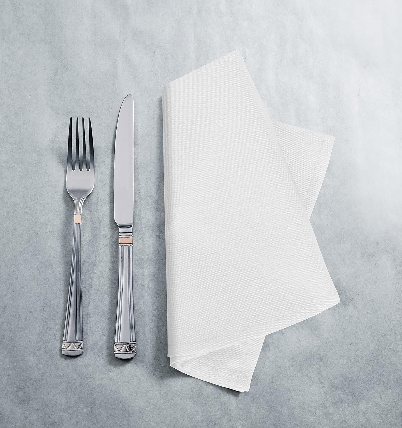 Utopia Home [24 Pack] Cloth Napkins 17 by 17 Inches, 100% Polyester White Dinner Napkins with Hem... | Amazon (US)