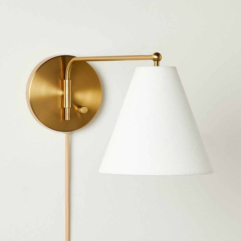 Wall Sconce with Horizontal Arm Brass - Threshold designed with Studio McGee  | eBay | eBay US