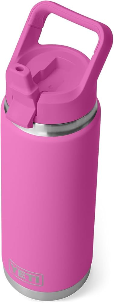 YETI Rambler 26 oz Bottle, Vacuum Insulated, Stainless Steel with Color Matching Straw Cap, Wildf... | Amazon (US)