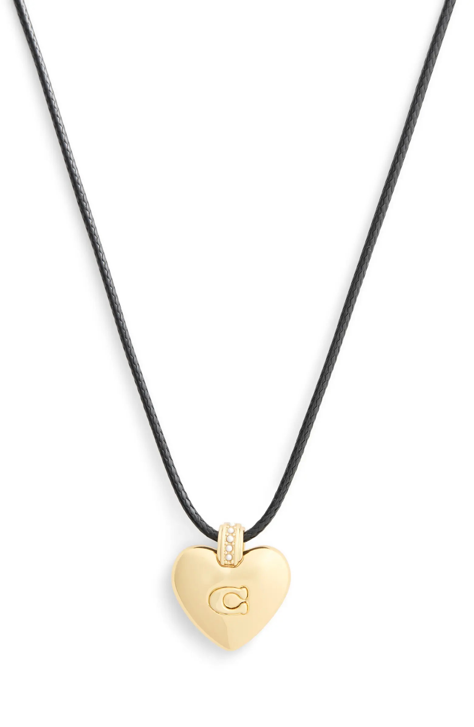 Puffy Heart Cord Necklace | Nordstrom