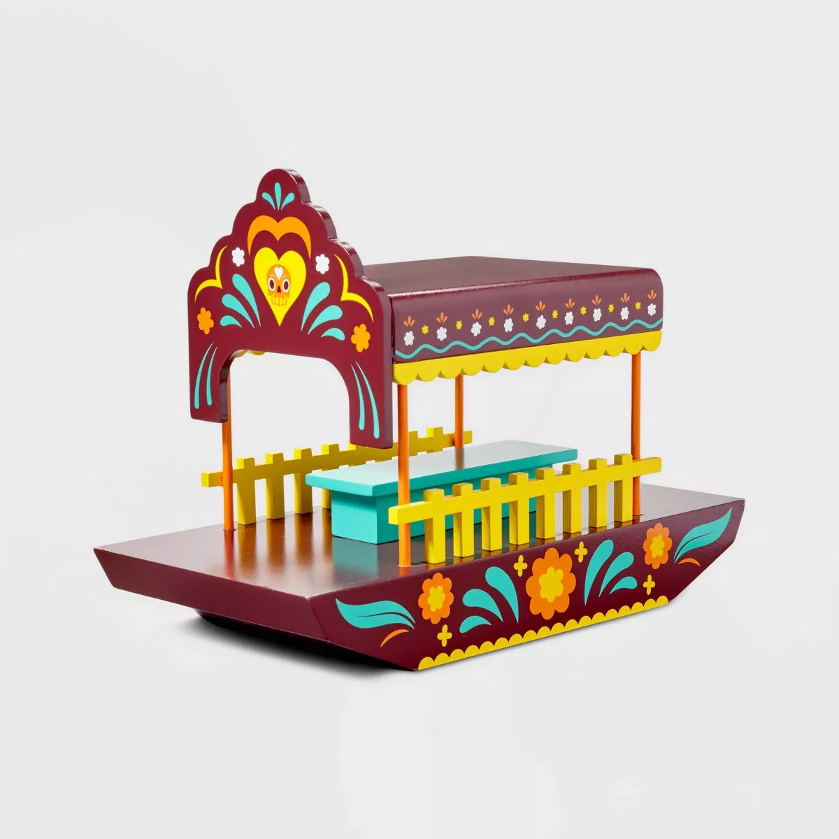 Día de Muertos Trajinera Wood Decorative Sculpture - Designed with Luis Pinto | Target