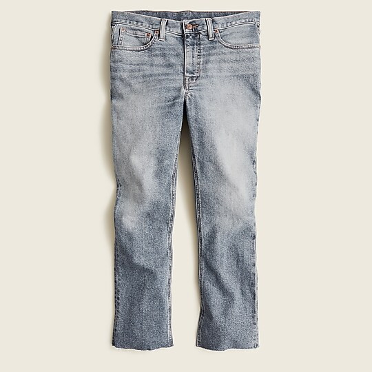 9" mid-rise demi-boot crop jean in Odette wash | J. Crew US