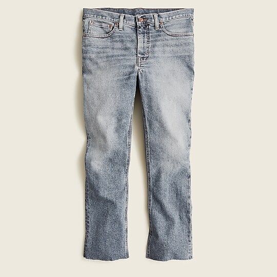 9" mid-rise demi-boot crop jean in Odette wash | J.Crew US