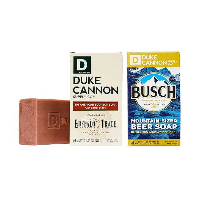 Duke Cannon Supply Co. Big Brick of Soap for Men, 10oz, 2 Bar Soap Set - Busch Beer Soap and Big ... | Amazon (US)