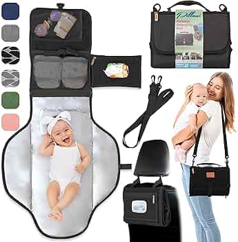 Portable Changing Pad for Baby, Baby Gifts for Boys and Girls, Travel Diaper Changing Pad for New... | Amazon (US)