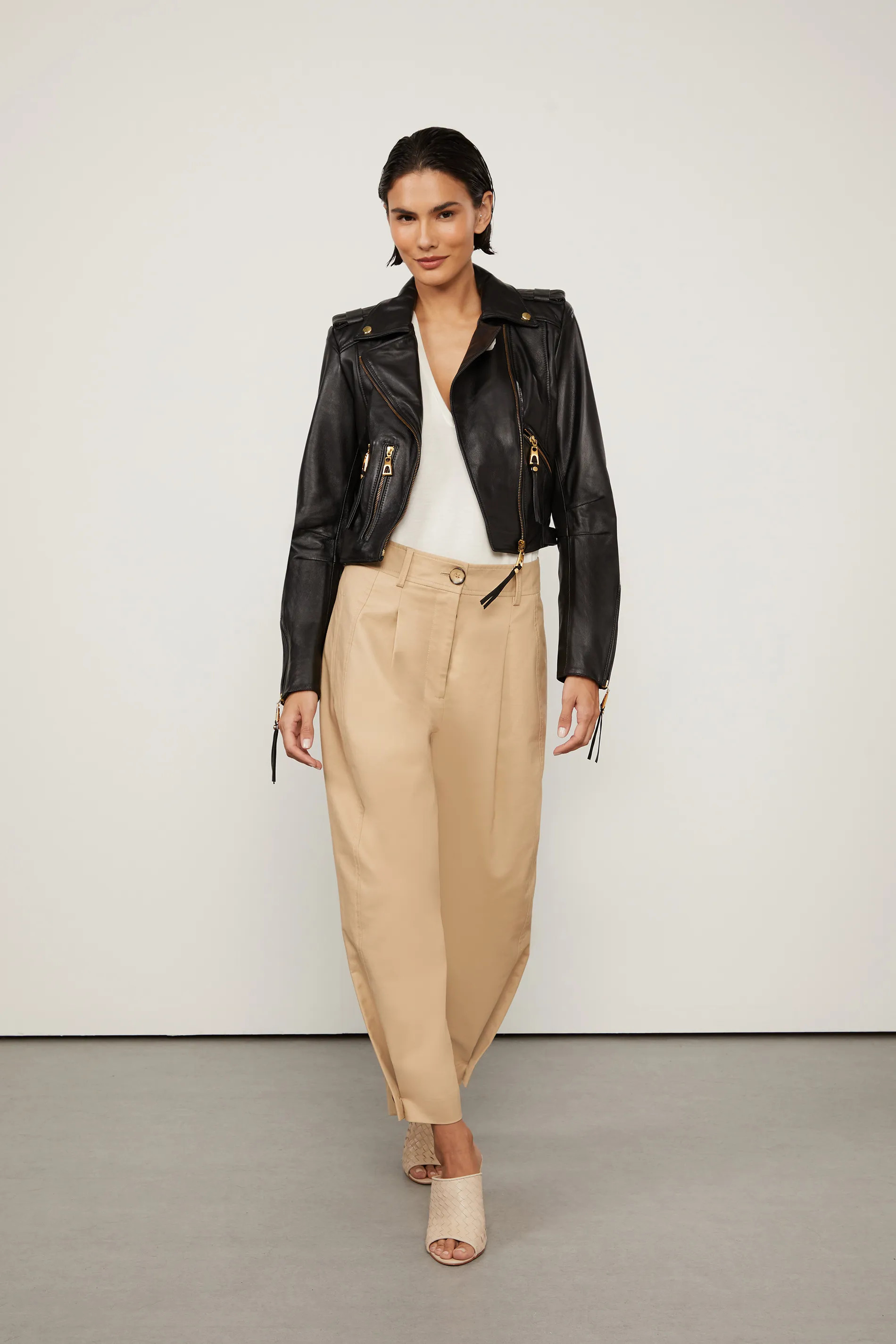 Jaqueta De Couro Perfecto Lau | Animale BR