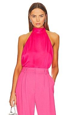 Favorite Daughter Bow Tie Top in Pink Peacock from Revolve.com | Revolve Clothing (Global)