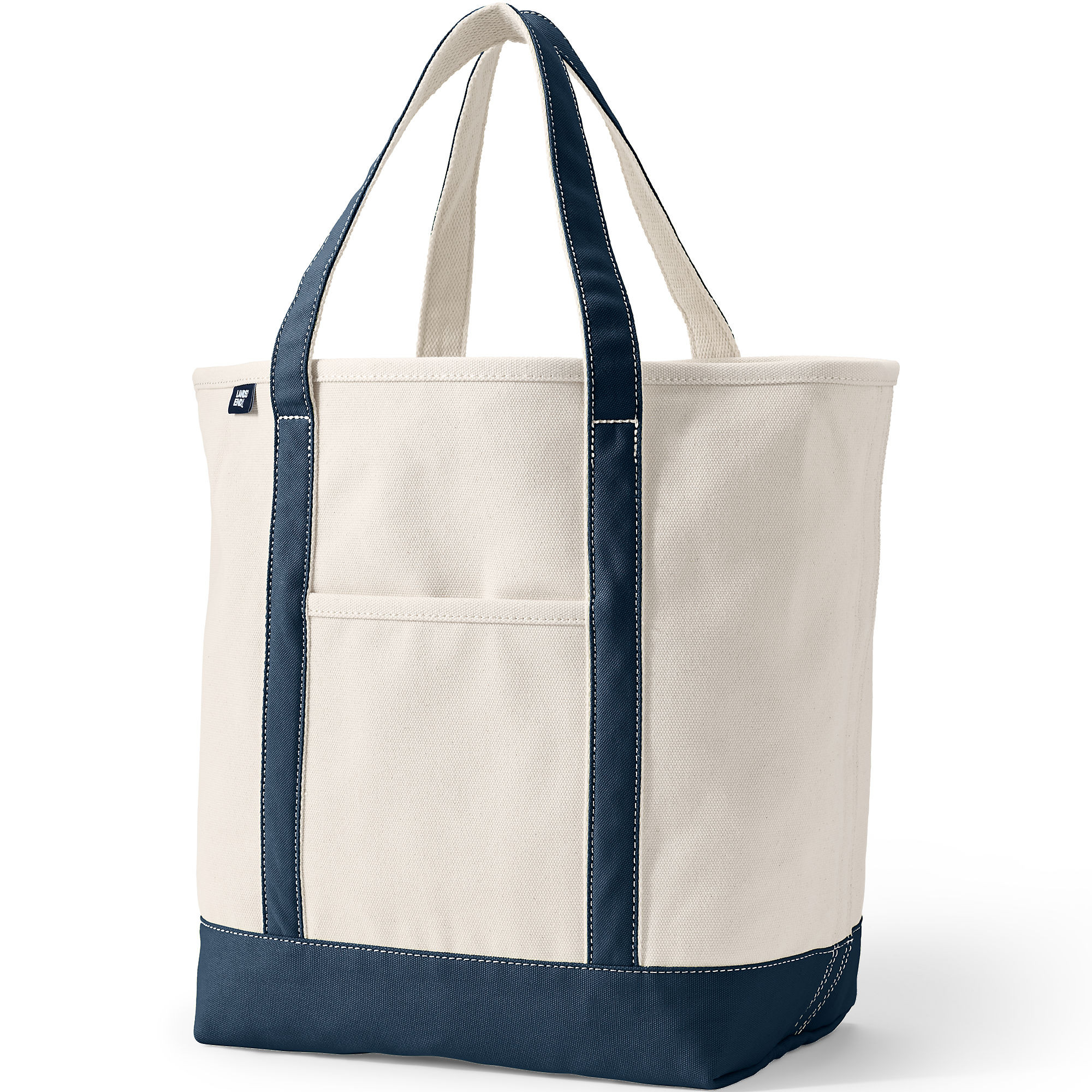 Large 5 Pocket Open Top Canvas Tote Bag | Lands' End (US)