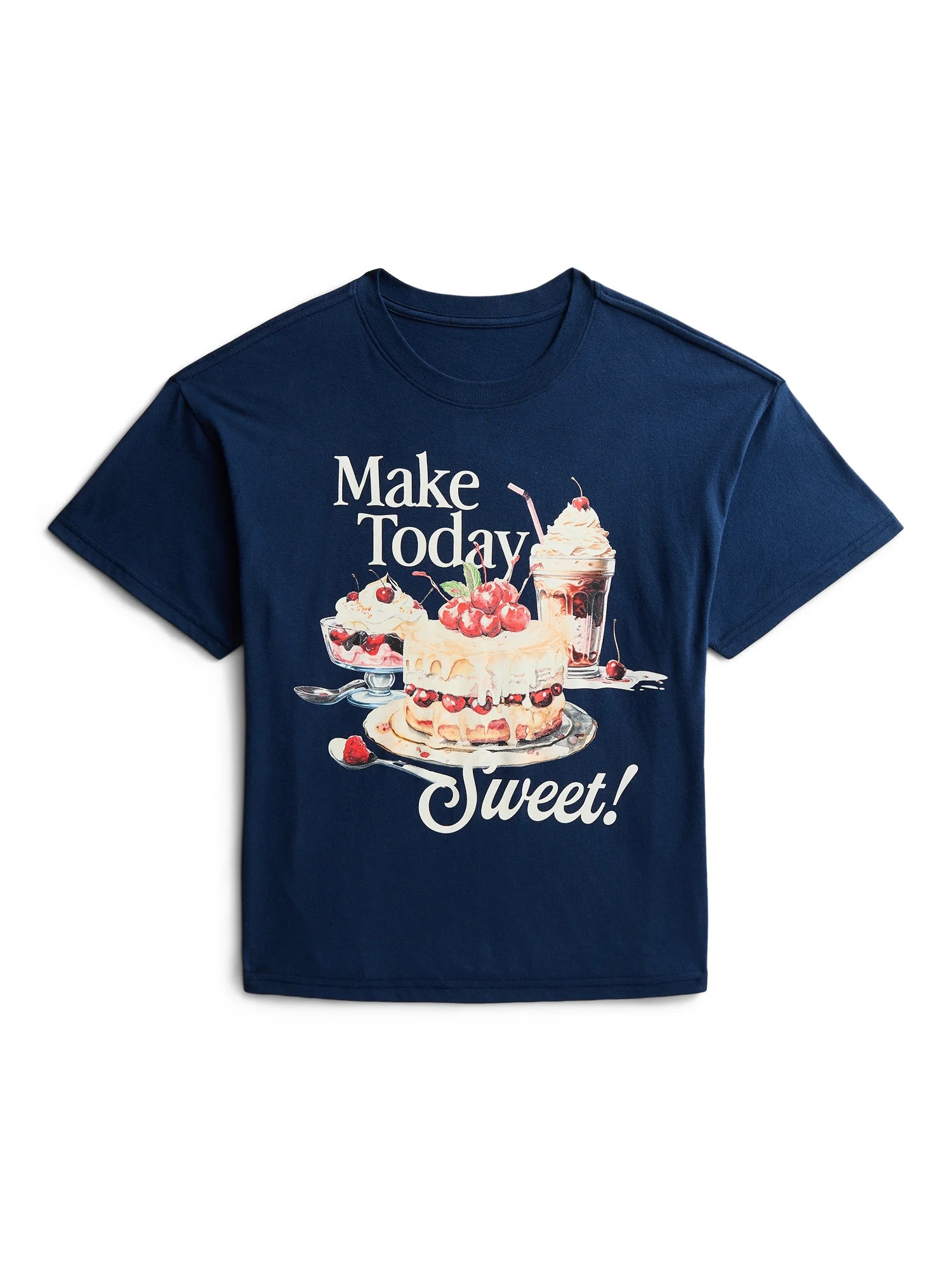 Weekend Academy Girls Graphic Tee with Short Sleeves, Sizes 4-18 | Walmart (US)