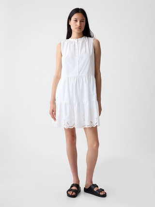 Eyelet Mini Shirtdress | Gap (US)