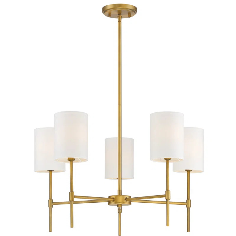 Elijah 5 - Light Shaded Classic Chandelier | Wayfair North America