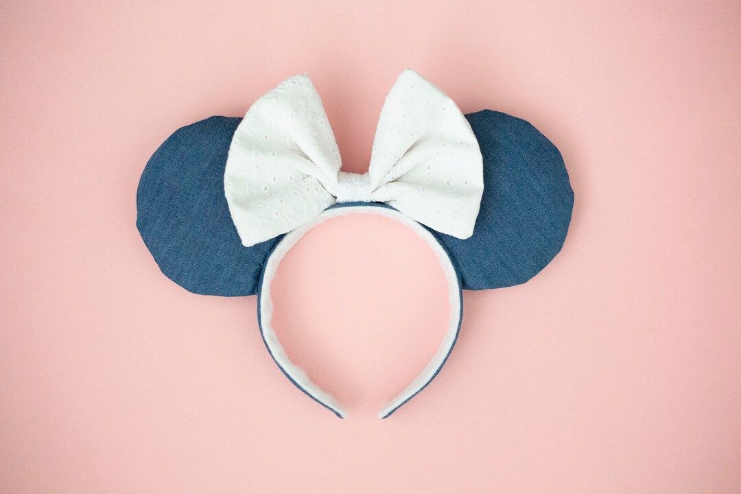90s Demin Ears, Jean Ears, Flower Ears, Spring Ears, Mickey Ears, Minnie Ears, Mouse Ears, Disney... | Etsy (US)