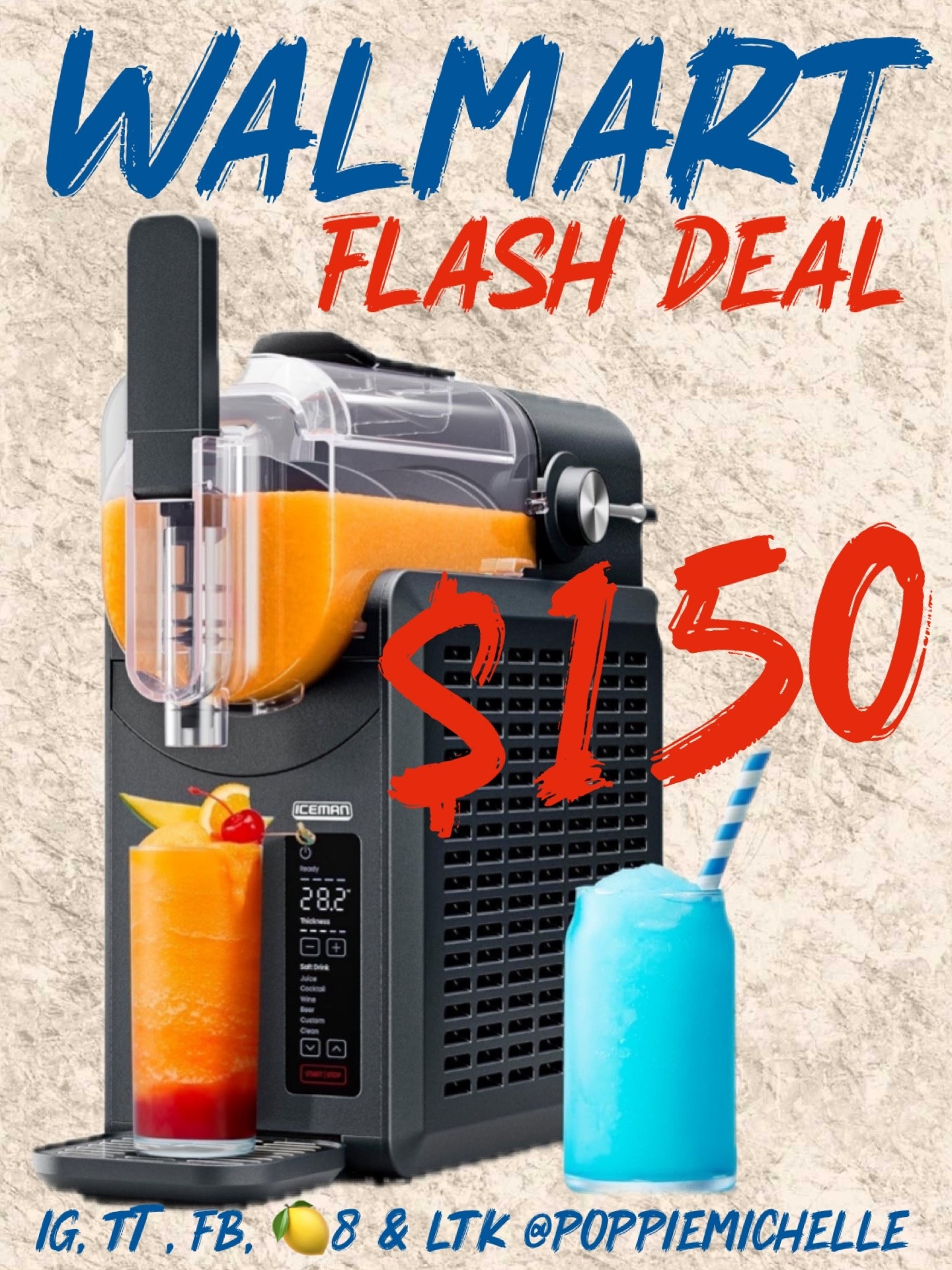 Walmart Flash Deals! 

For the person who has everything! A slushy maker! 

#LTKSaleAlert #LTKHome #LTKHoliday