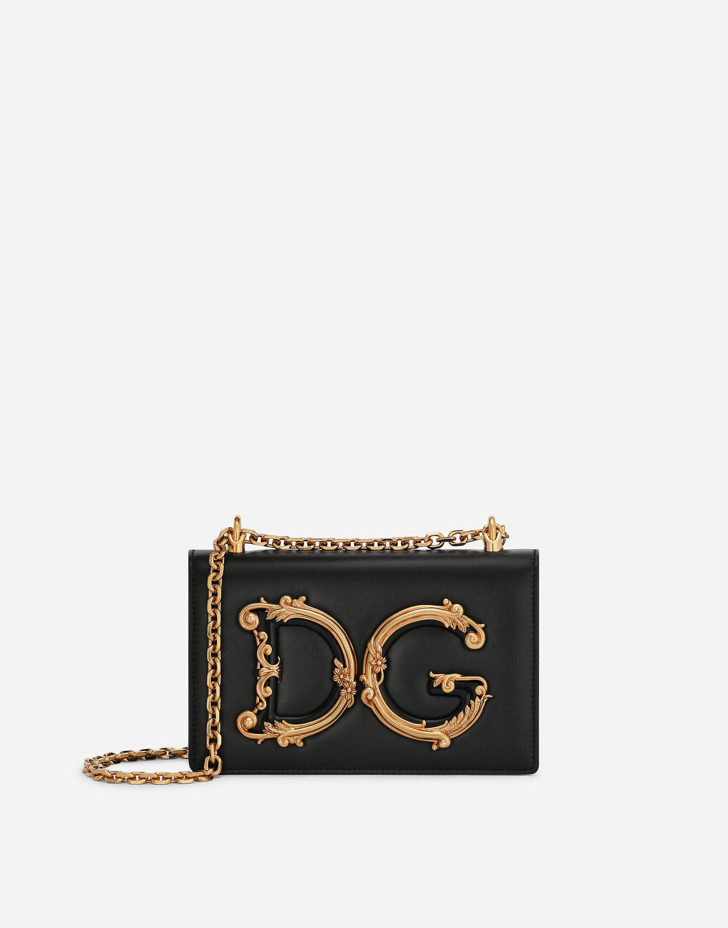 DG Girls phone bag in nappa mordore leather | Dolce & Gabbana