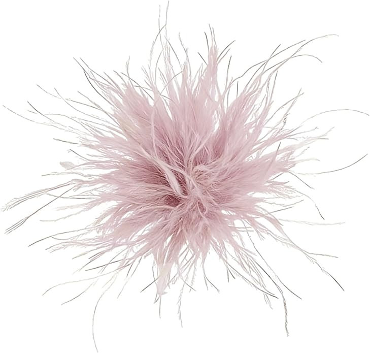 Dainty Feather Flower Large Brooch Pin for Women Men Oversized Elegant Floral Design Feather Over... | Amazon (US)