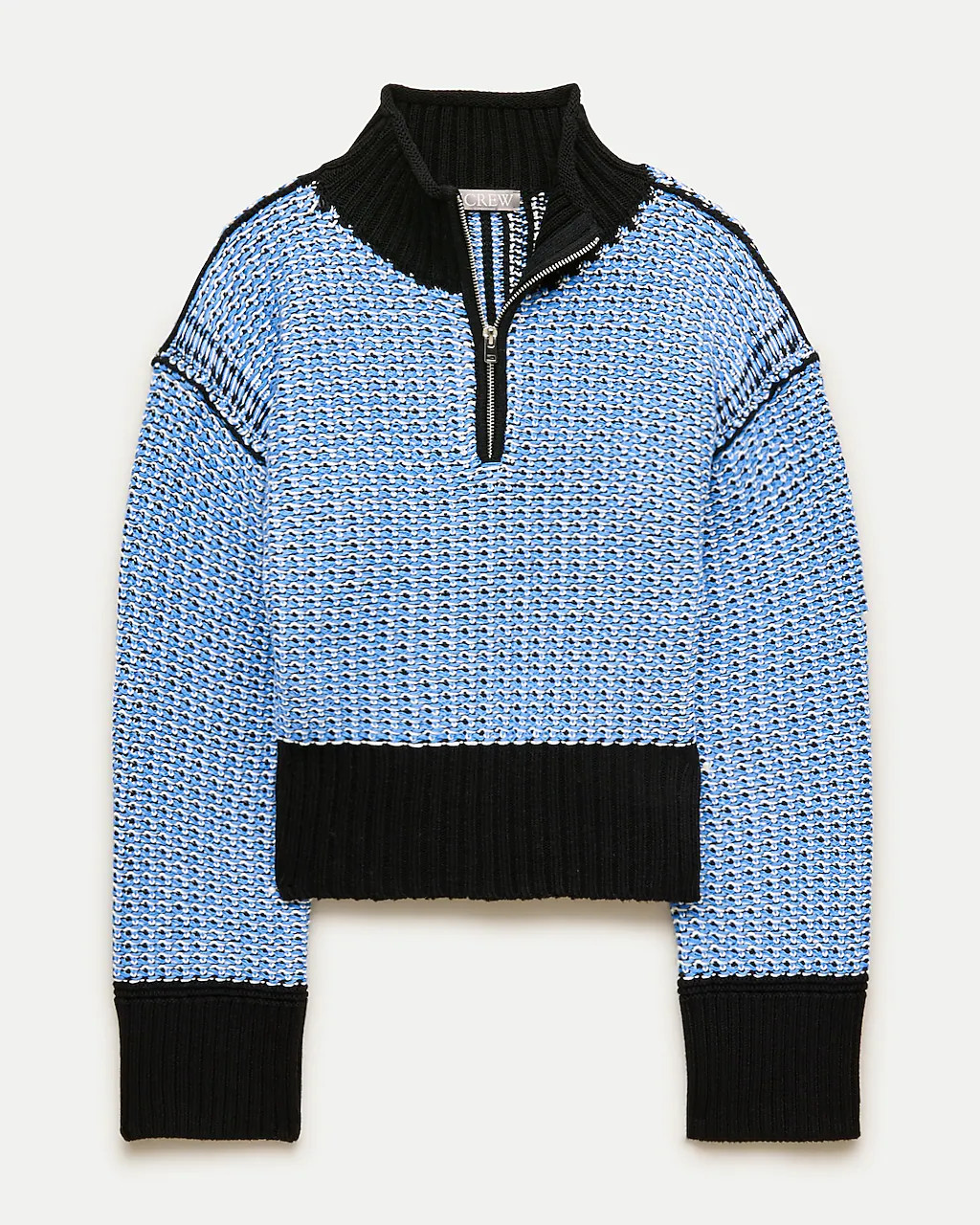 Tiny Rollneck\u2122 in colorblock tweed stitch | J. Crew US