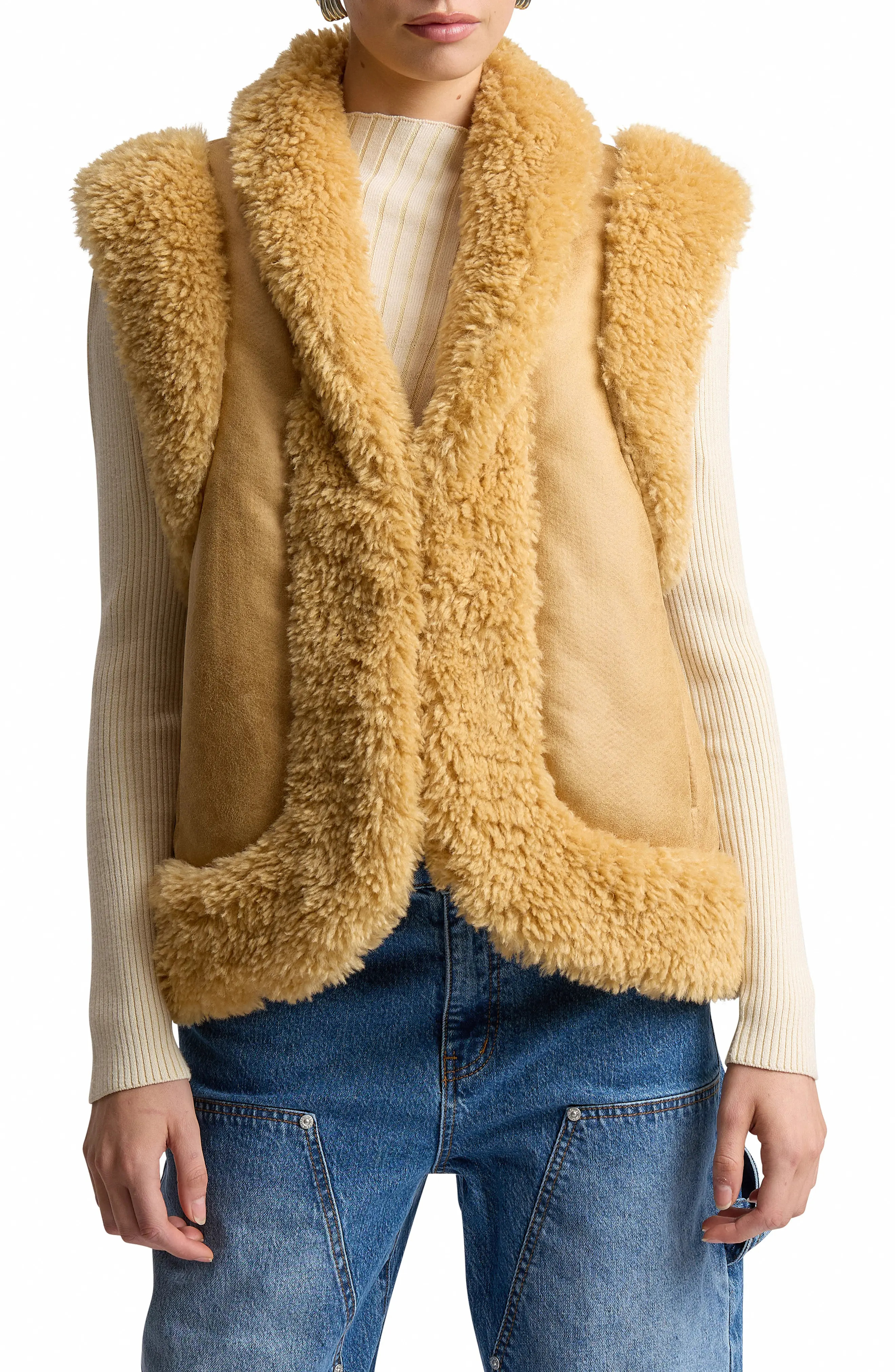 Faux Shearling Vest (Women) | Nordstrom | Nordstrom