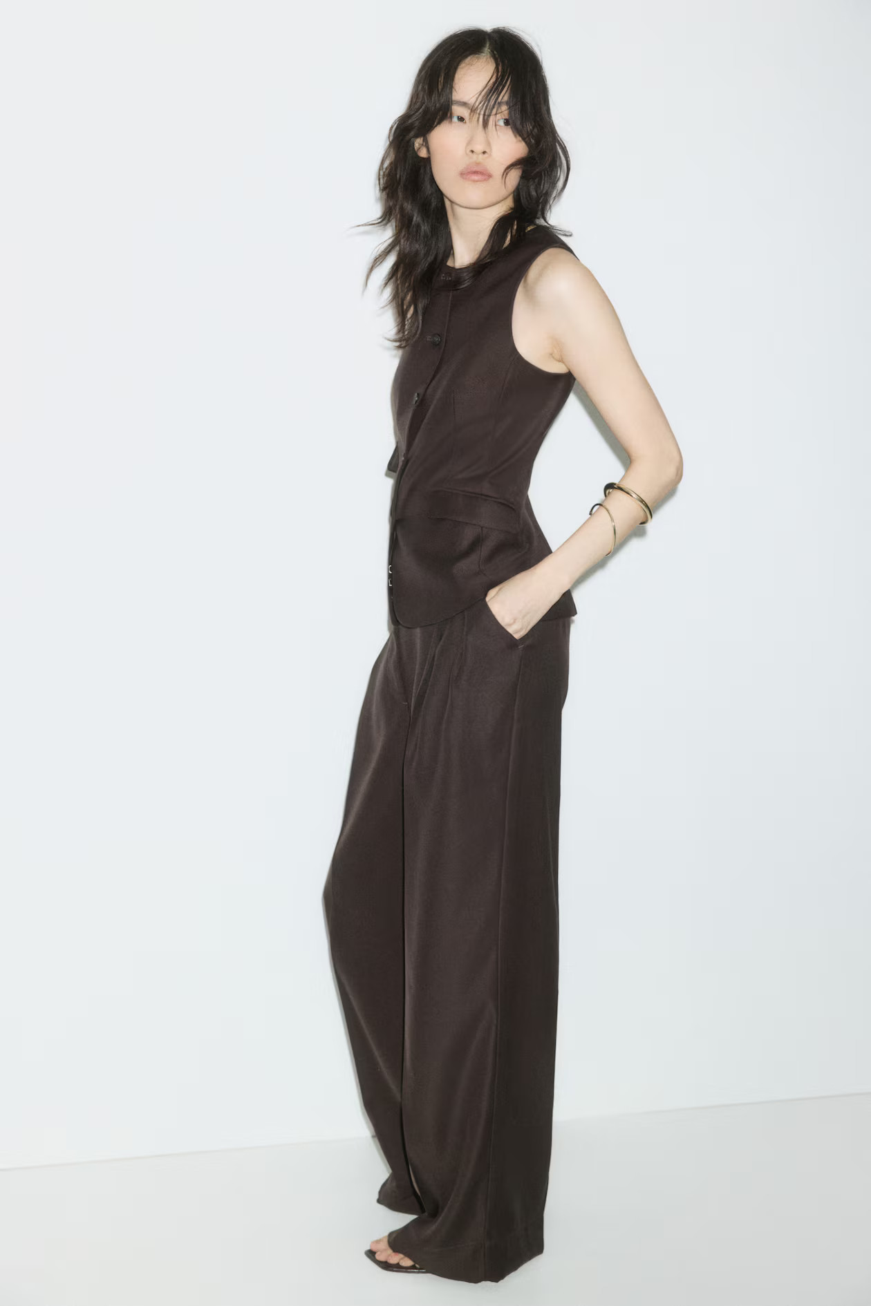 Elegante Hose mit weitem Bein | H&M (DE, AT, CH, NL, FI)
