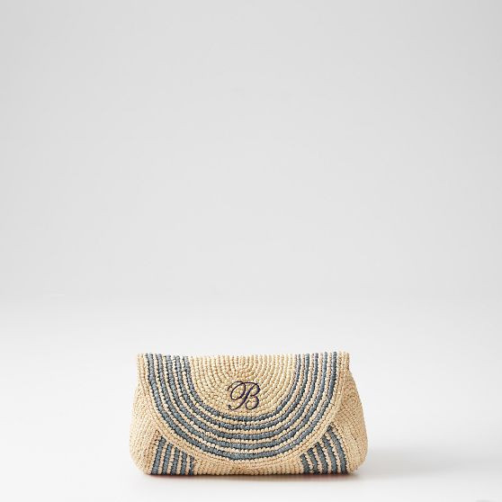 Coronado Handwoven Raffia Clutch | Mark and Graham