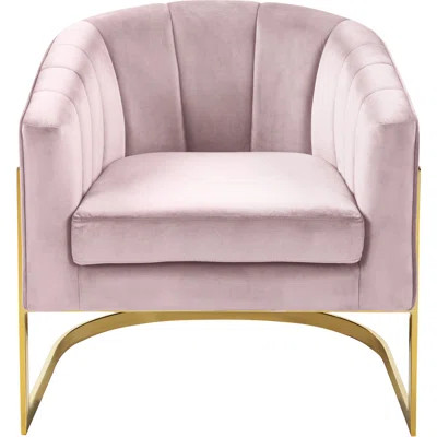 Aristoteles Barrel Chair Fabric: Pink | Wayfair North America