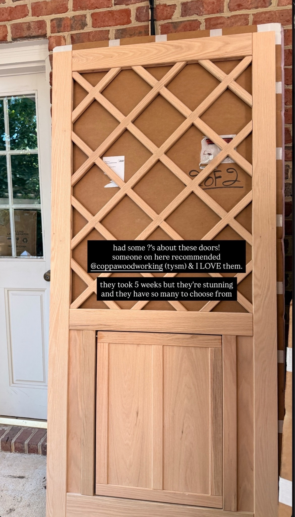I found a very similar option to a door like ours with a pet door!  Linked below along with the exact hardware we used! 🚪

#LTKHome