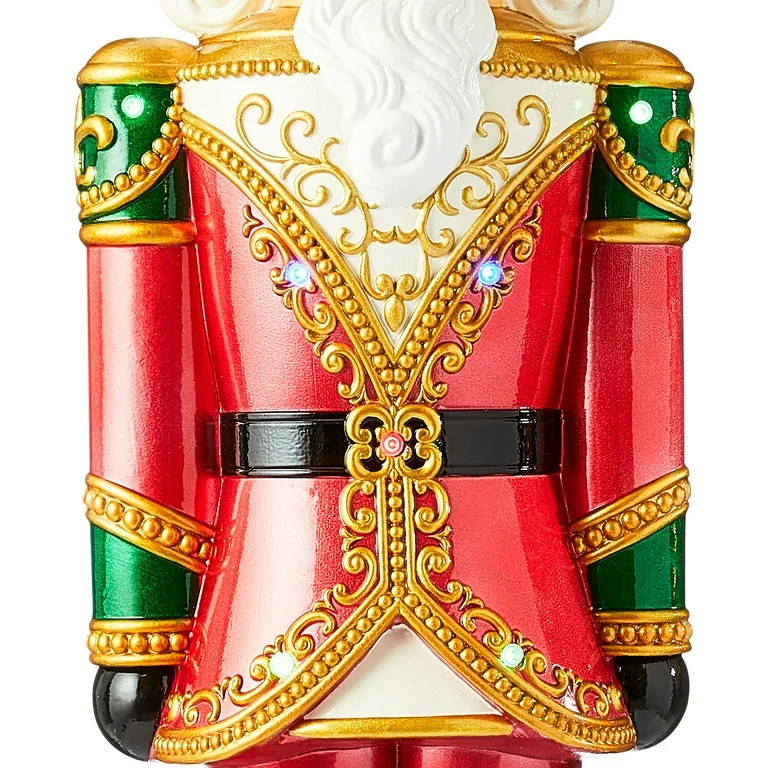 32 in Christmas Nutcracker with LED Lights up in Metallic Color, by Holiday Time | Walmart (US)
