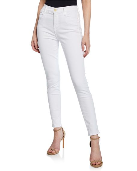 Le High High-Rise Ankle Skinny Jeans | Neiman Marcus