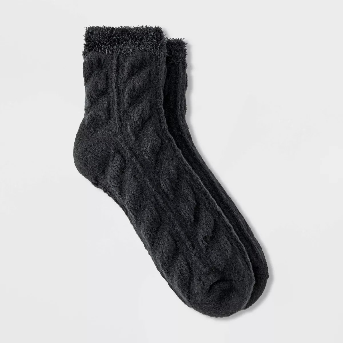 Women's Supersoft Cable Double Lined Cozy Ankle Socks - Auden™ 4-10 | Target