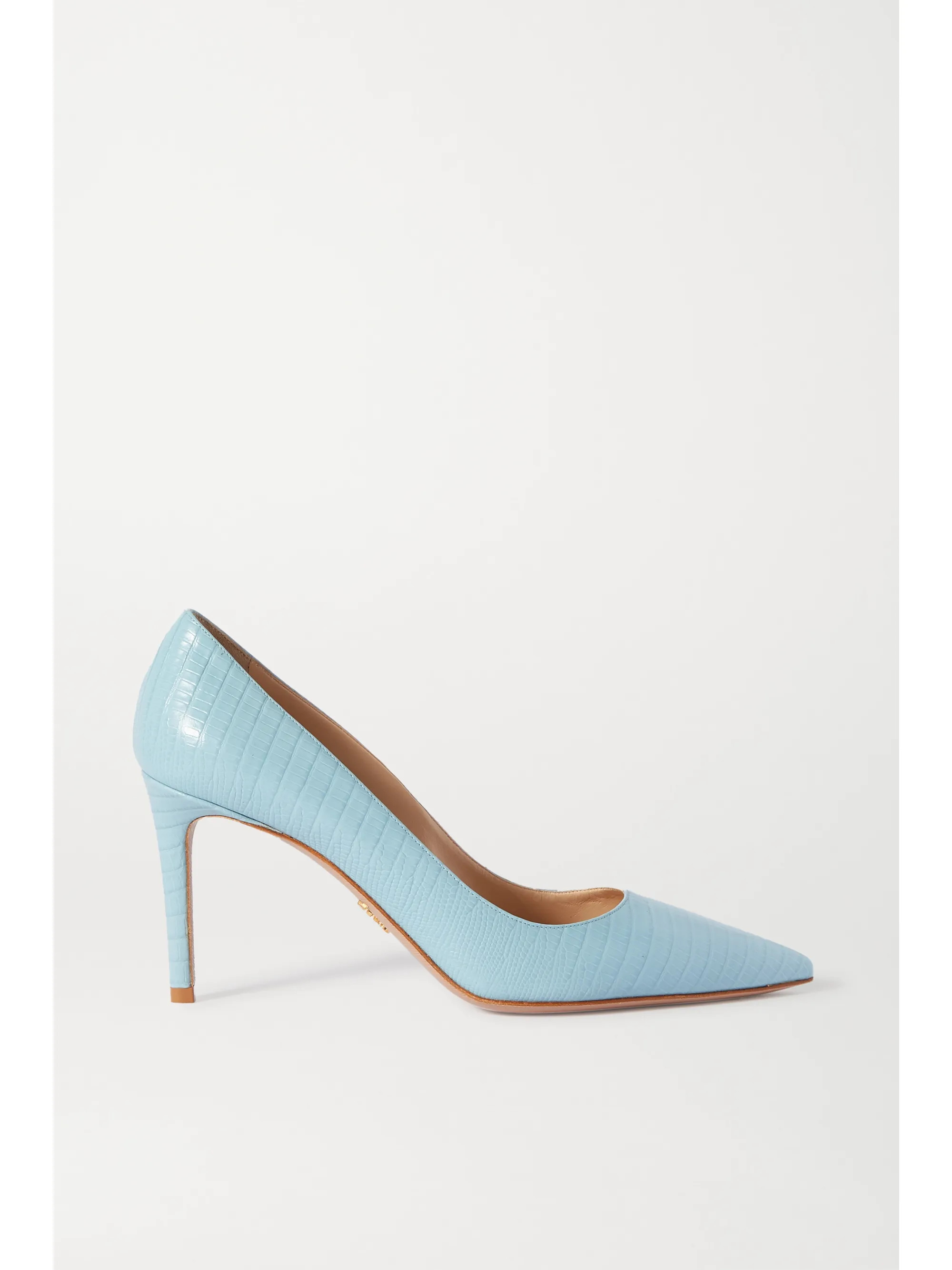 85 Pumps aus Leder mit Eidechseneffekt | NET-A-PORTER (UK & EU)