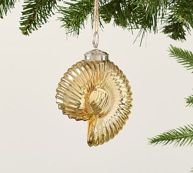 Gold Shell Ornament | Pottery Barn (US)