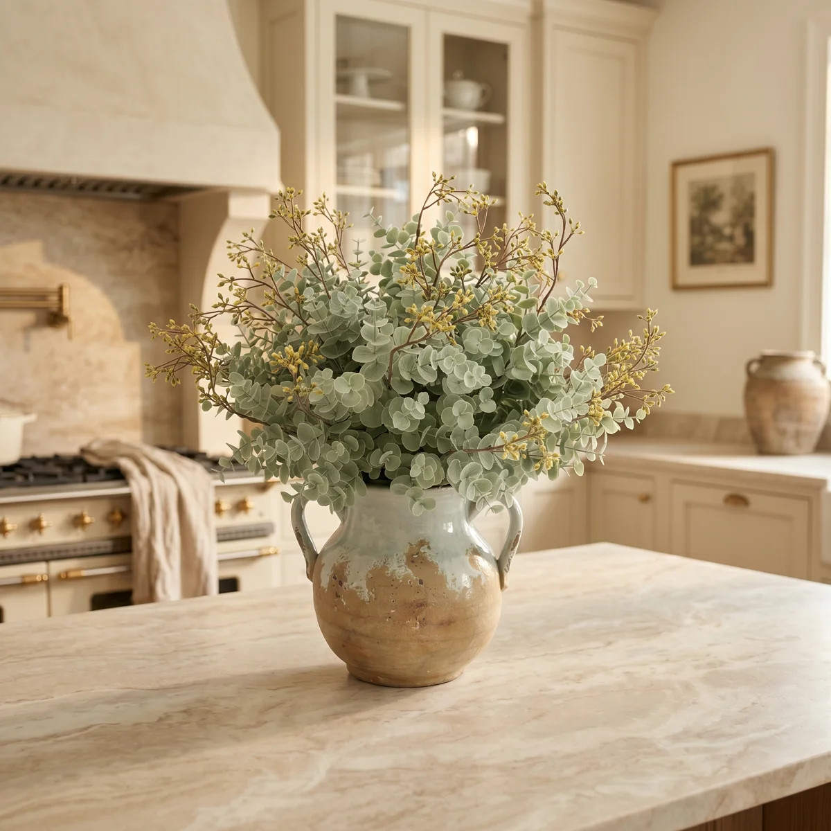 Primrue Eucalyptus Arranged in Decorative Ceramic Vase & Reviews | Wayfair | Wayfair North America