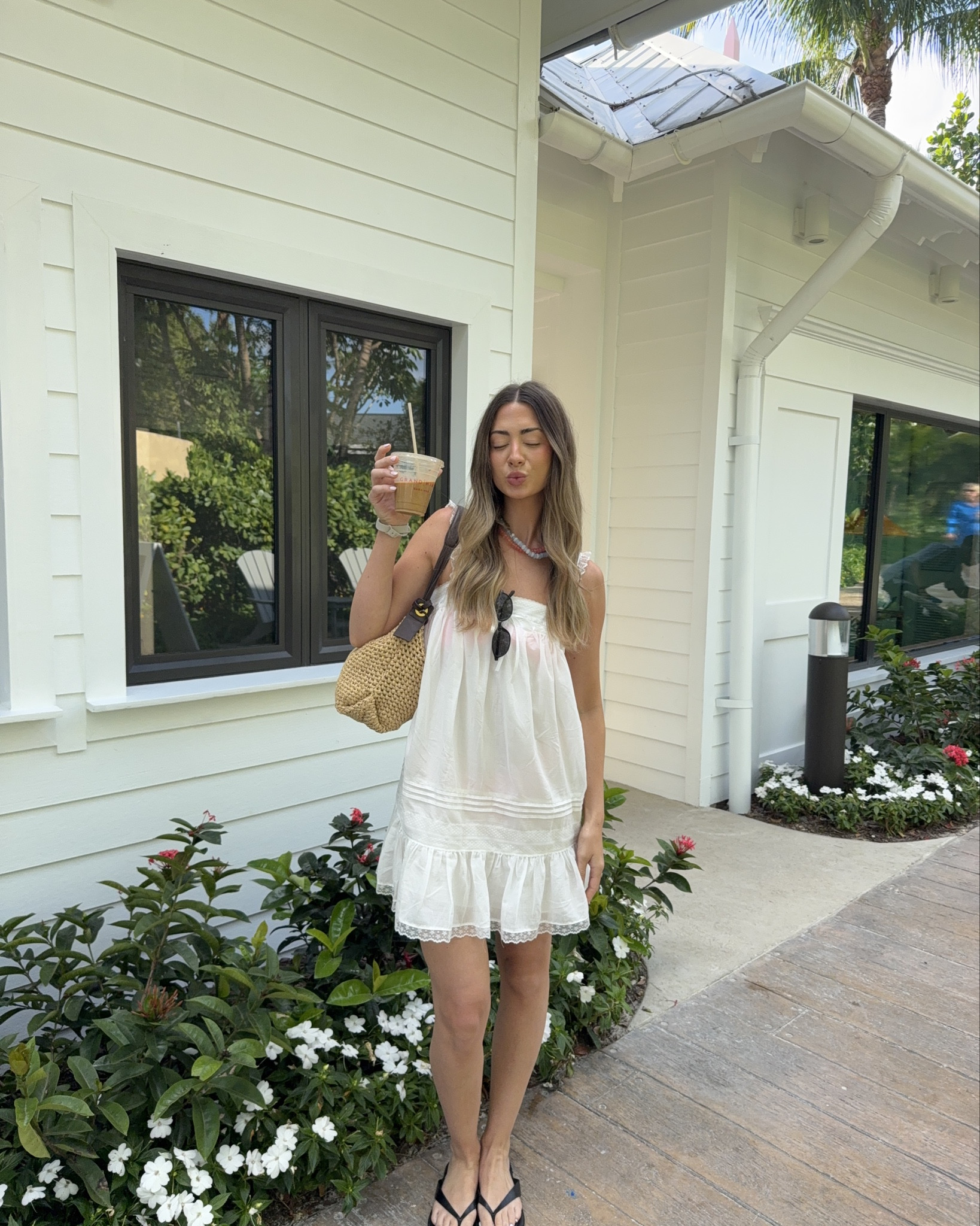 One of my fave dresses from the trip! Didn’t think it would be since it seems like just a white dress but it has such a cute look & amazing flattering fit to it! Love this brand! Wearing a small!! 

#LTKTravel #LTKootd