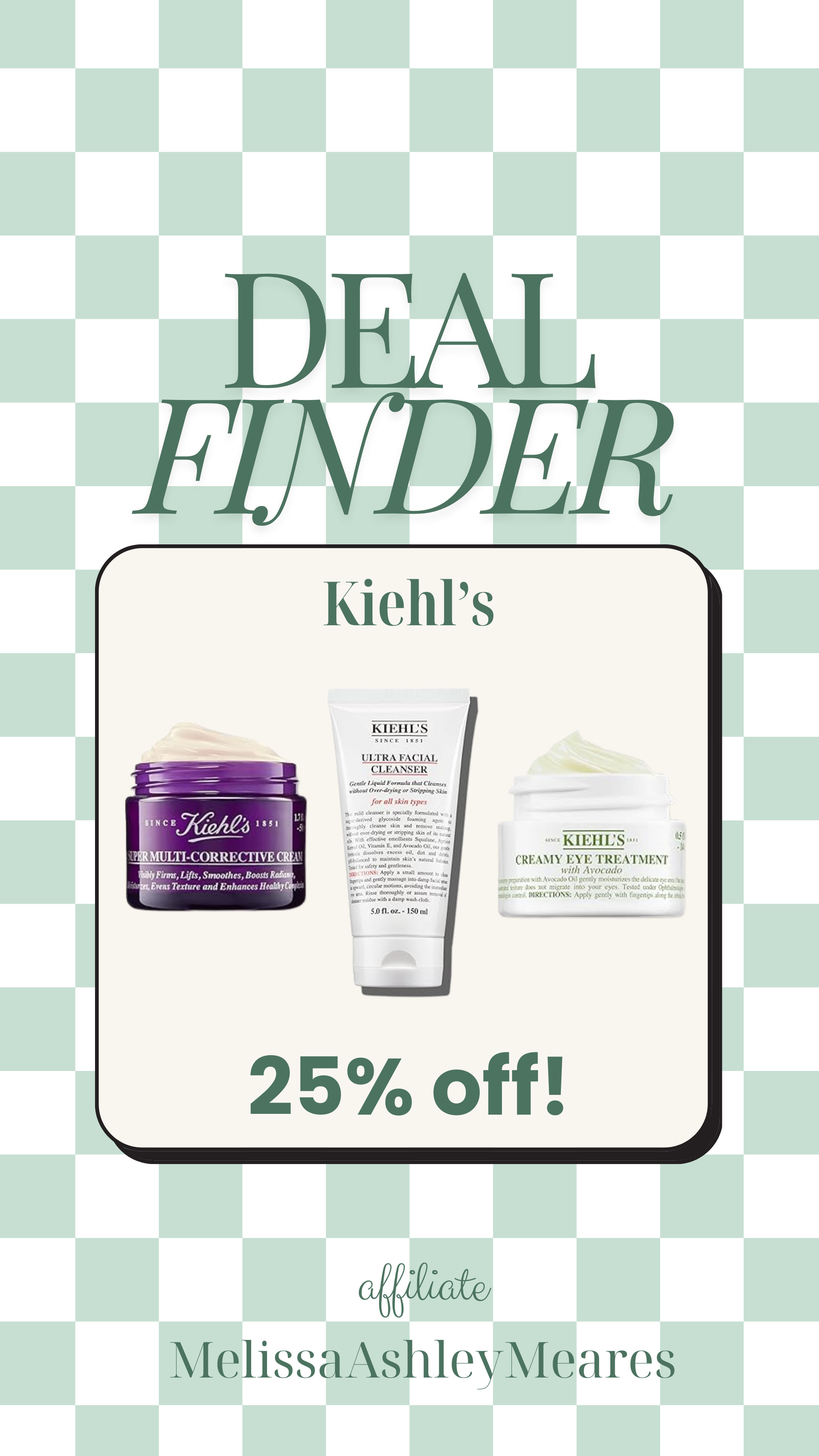 I found select Kiehl's products on a rare sale today! Kiehl's Ultra Facial Cleanser, Rare Earth Deep Pore Cleansing Masque, Avocado Eye Treatment, and Super Multi-Corrective Cream, and more.  Kiehl's is my go-to for beauty products and it's 25% off! 

 

#LTKSaleAlert #LTKBeauty #LTKMostLoved