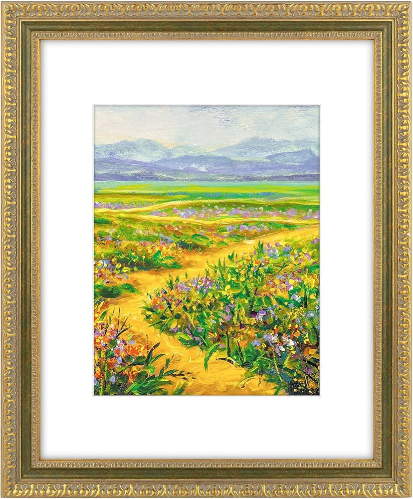 Golden State Art, 16X20 Ornate Vintage Photo Frame with White Mat for 11X14 Pictures or 16X20 Wit... | Amazon (US)