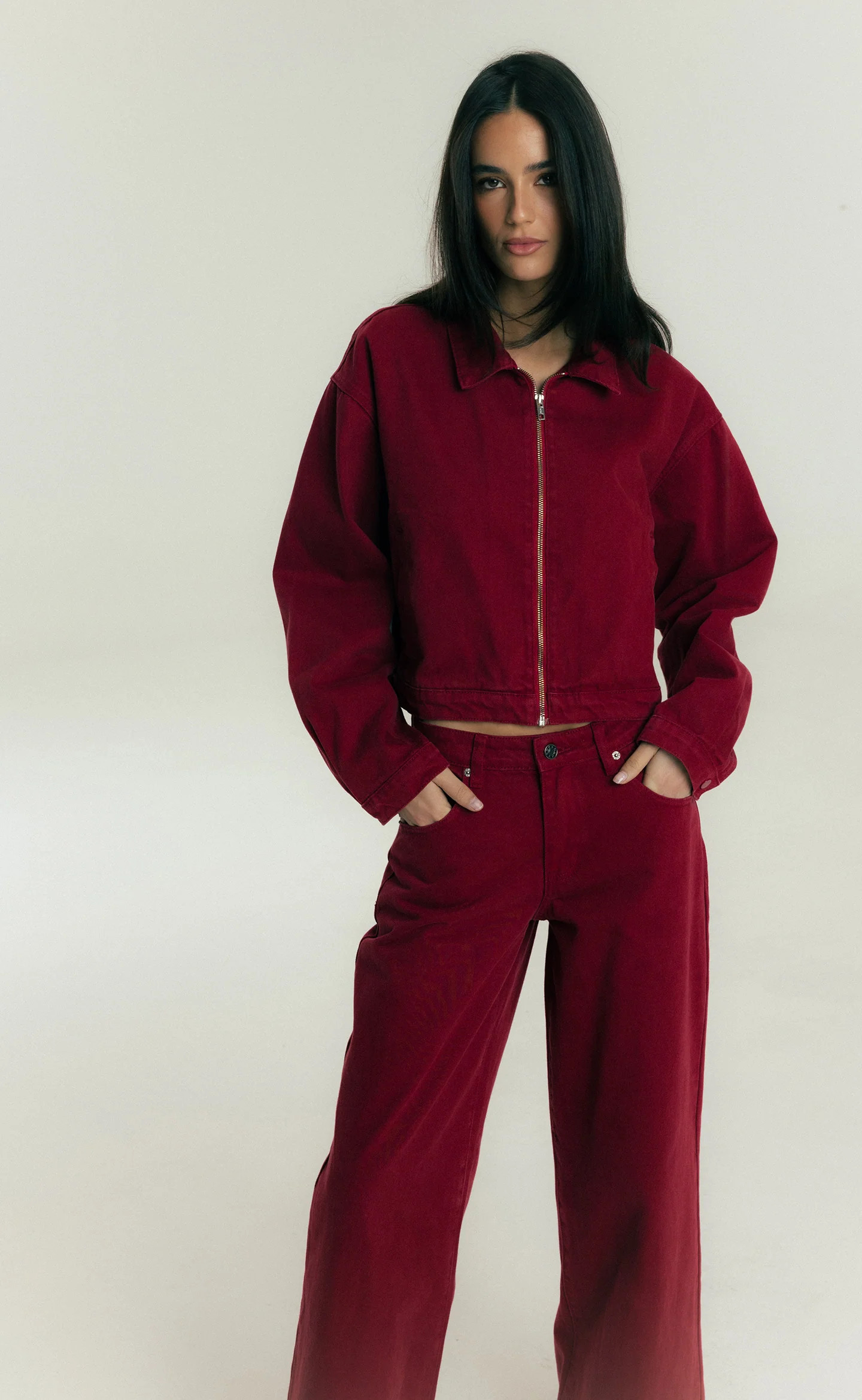 Kace Jacket (Red Denim) | Charcoal Clothing AU