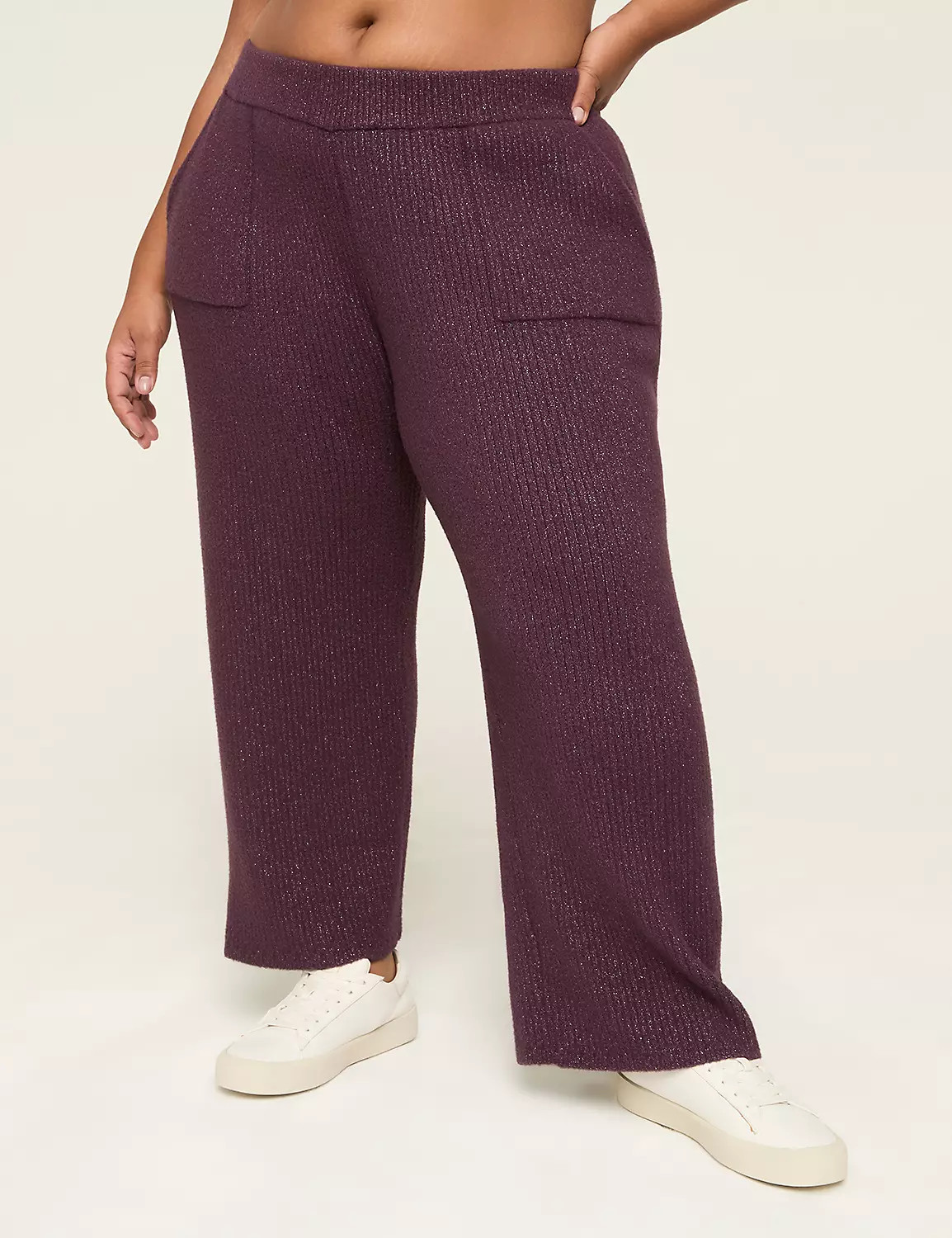 LIVI Shimmer Sweater Relaxed Straight Pant | Lane Bryant (US)