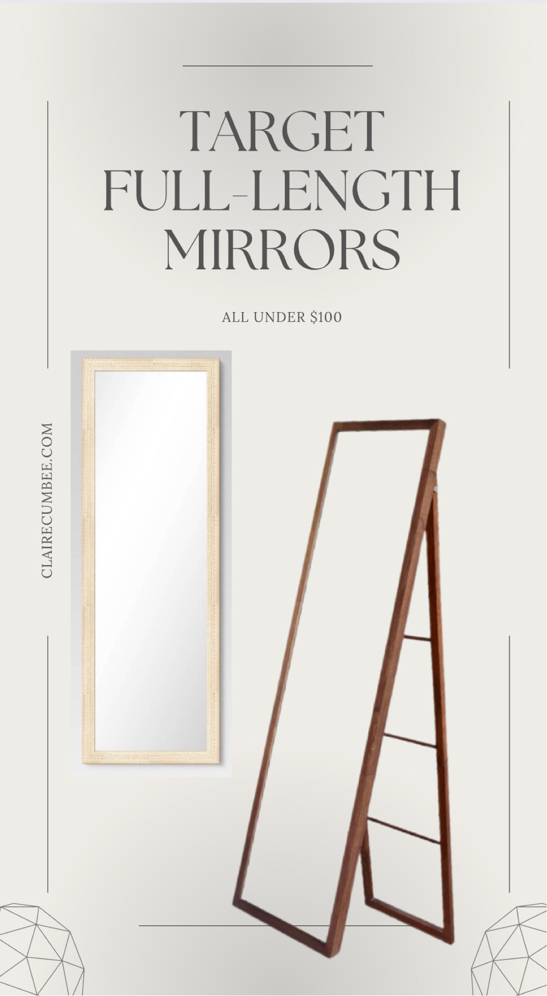 Under $100 floor length mirror 
Living room 
Dorm 
Influencer 
Try on
Anthropologie dupe


Follow my shop @clairecumbee on the @shop.LTK app to shop this post and get my exclusive app-only content!

#liketkit #LTKunder100 #LTKSeasonal #LTKhome
@shop.ltk
https://liketk.it/3U5qb

#LTKsalealert #LTKunder100 #LTKhome