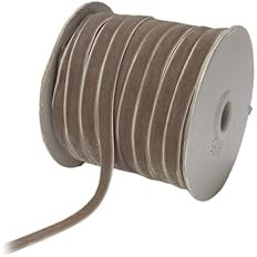 May Arts 3/4-Inch Wide Ribbon, Pewter Velvet | Amazon (US)