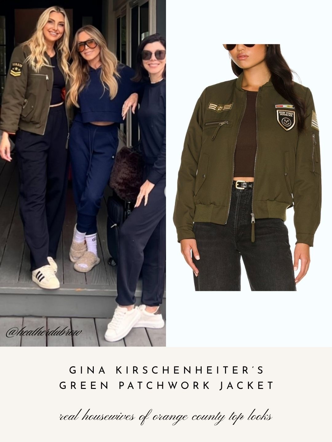 Gina Kirschenheiter’s Green Patchwork Jacket 📸 = @heatherdubrow