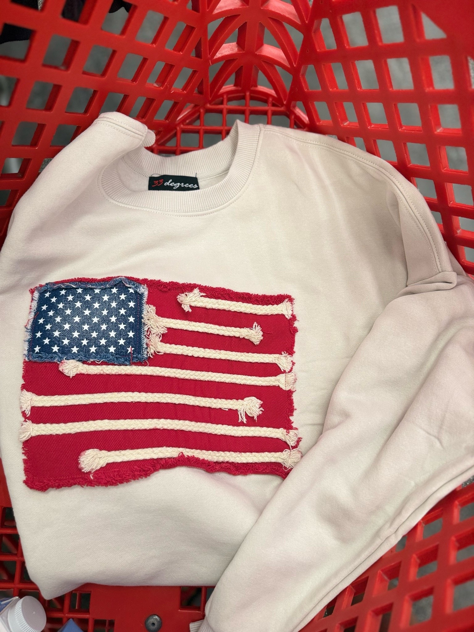 Cutest flag sweatshirt from Target