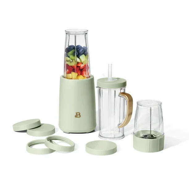 Beautiful Personal Blender, 12 Piece Set, Sage Green by Drew Barrymore | Walmart (US)