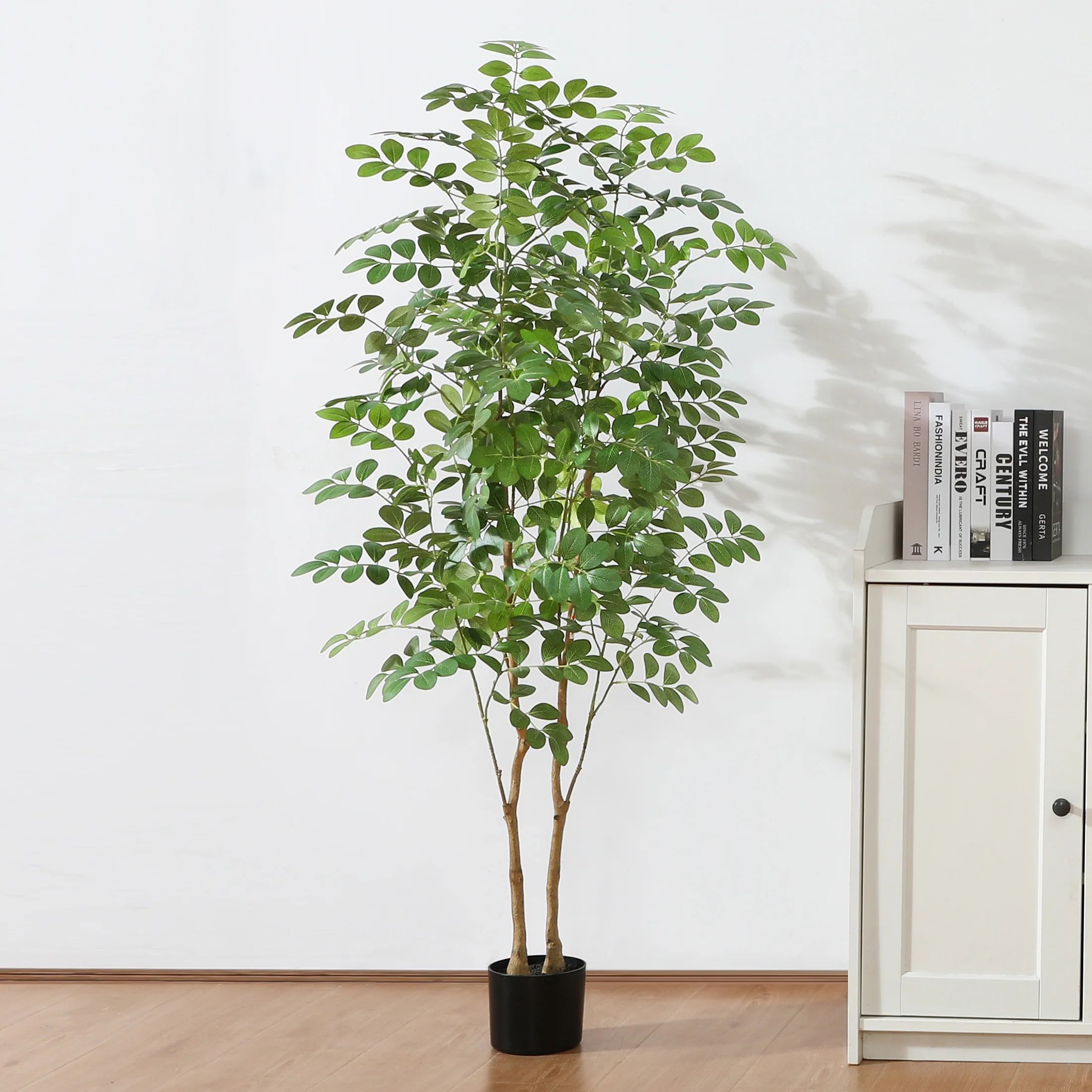 5 ft Faux Moringa Oleifera Tree in Pot, Artificial Horse Radish Tree, Fake Plants for Home Decor ... | Walmart (US)