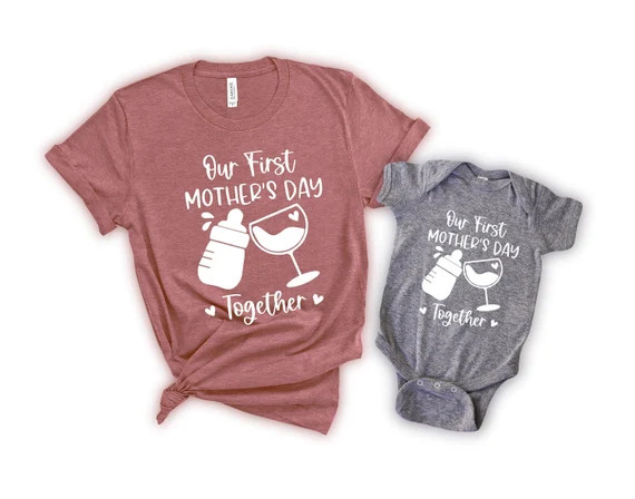 Our First Mother's Day Shirt Mothers Day Matching Shirt | Etsy | Etsy (US)