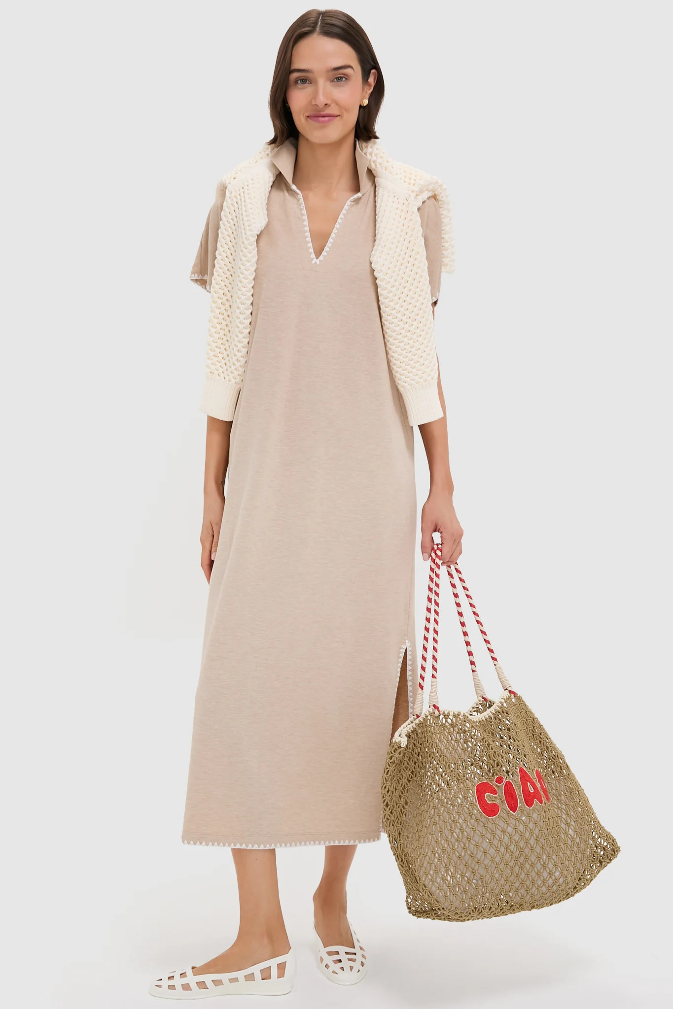 Sandstone Pique Melissa Maxi Dress | Tuckernuck (US)