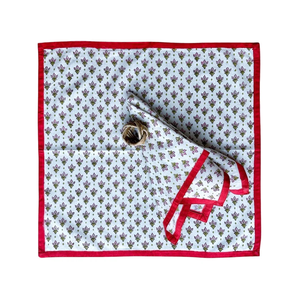 Strawberry Matcha Napkins (set of 4) | Erin McDermott Jewelry