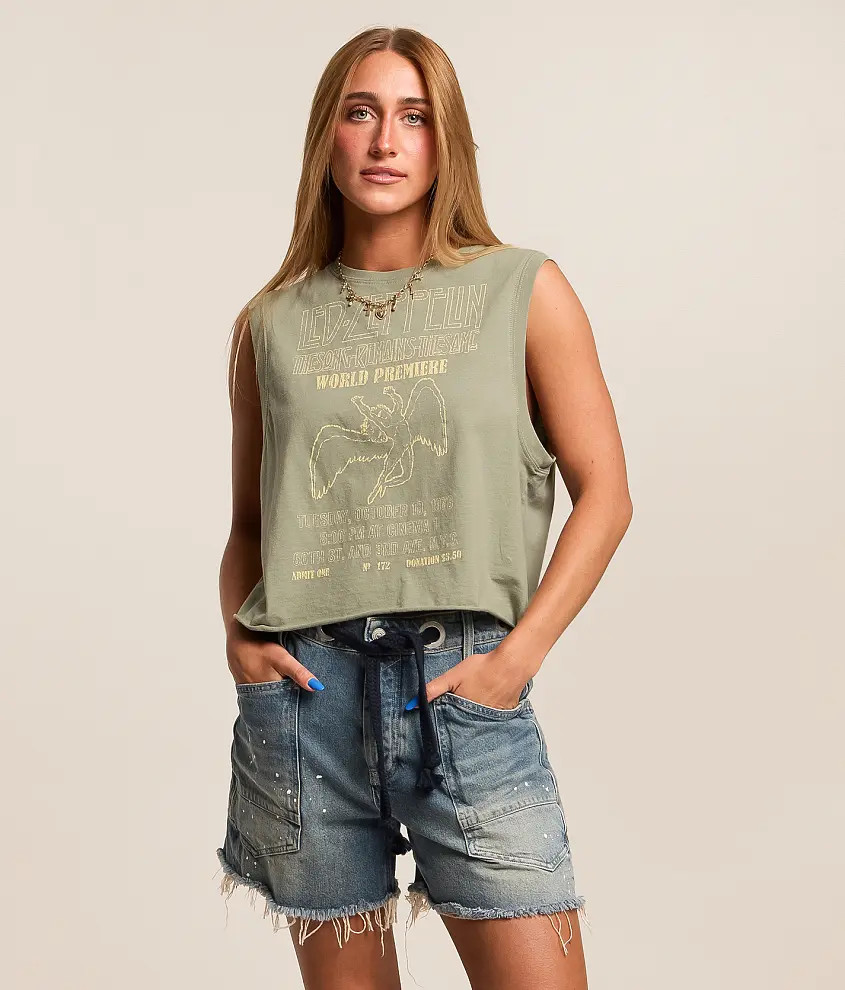 Led Zeppelin Cropped Band Tank Top | Buckle