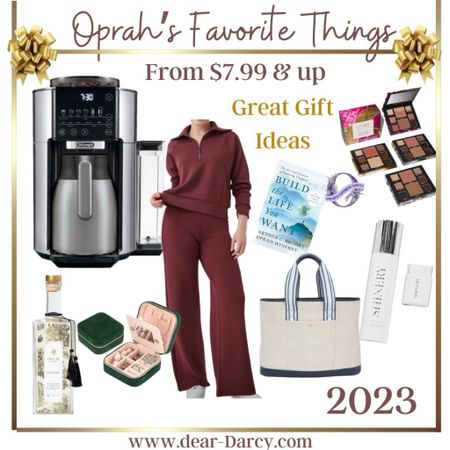 Promo codes
Oprah’s favorite things🎁 2023

Great gift ideas
Not only Oprah’s some of my favorite things as well!

I live in this Spanx Air essentials set

Spanx save 10% and great free shipping 
With code  DEARDARCYXSPANX

Shinery best jewelry cleaner while your wearing, a clean & safe product that cleans your jewelry and your hands
Use code DARCyY20 20% off

Laura Geller beauty pallets 
Coffee pot
Tote bag
Book 
Jewlery box $7.99

One of my favorite Lolia bubble baths


#LTKsalealert #LTKstyletip #LTKGiftGuide