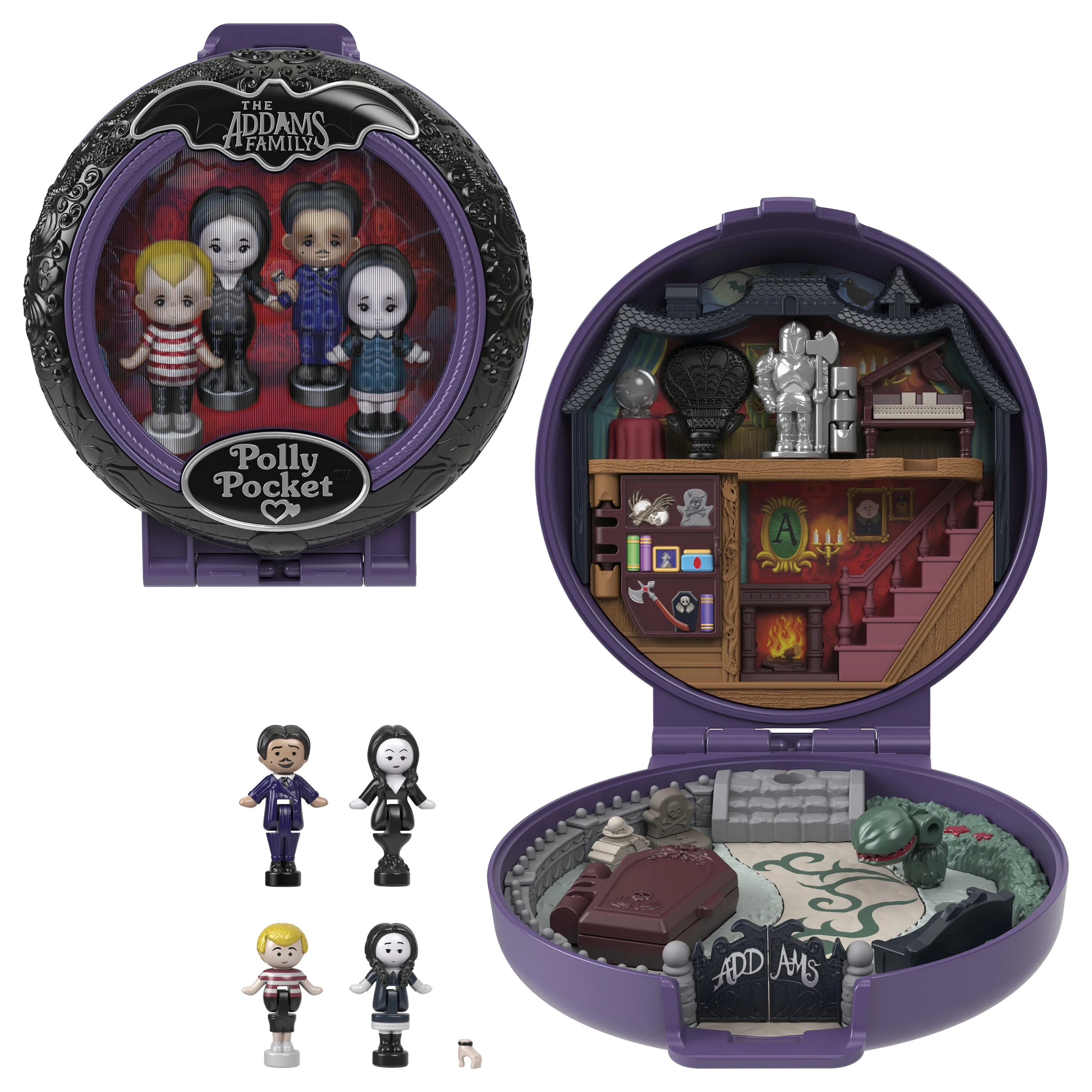Polly Pocket Collector The Addams Family Compact, Special Edition Dolls and Playset | Walmart (US)