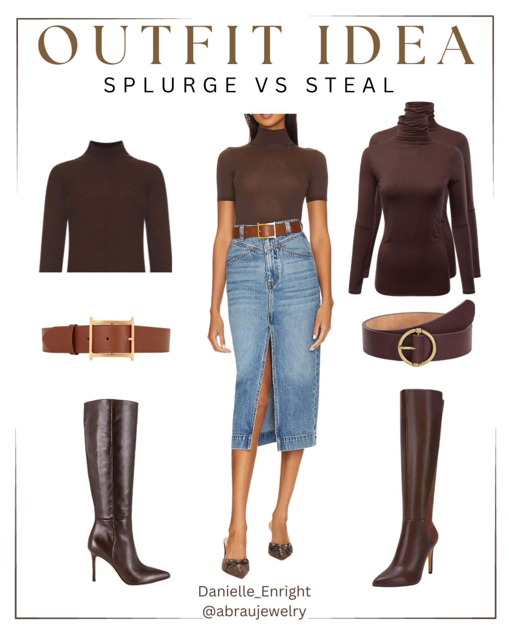 outfits with brown turtleneck