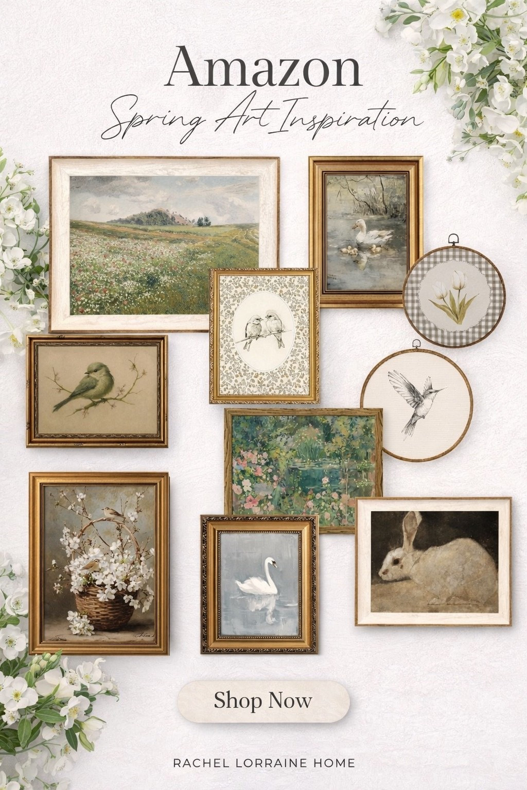 Refresh your home for spring with timeless and neutral wall art ideas that are easy to mix into your existing decor. A mix of vintage oil painting prints to soft florals and classic bird artwork  

#LTKSeasonal #LTKHome
